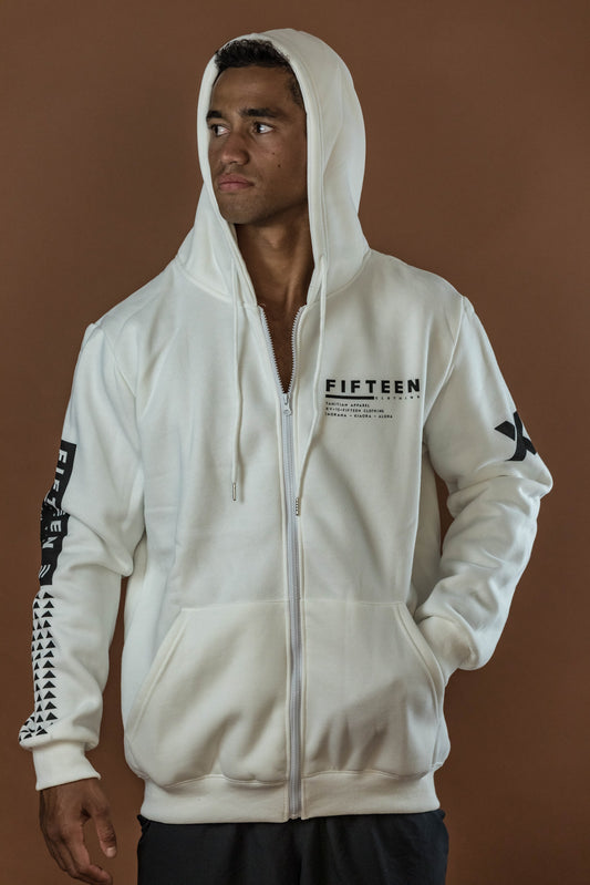 WHITE APPAREL HOODIE