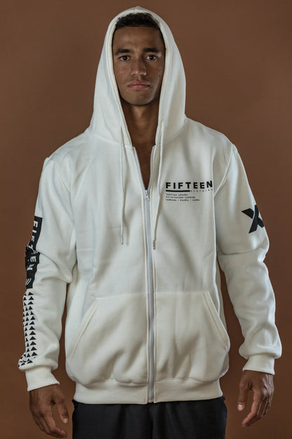 WHITE APPAREL HOODIE