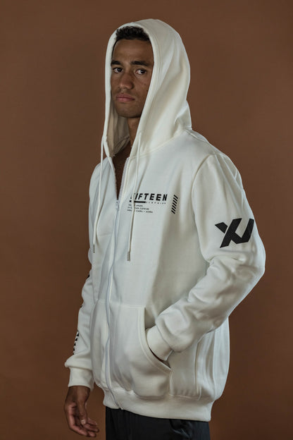 WHITE APPAREL HOODIE